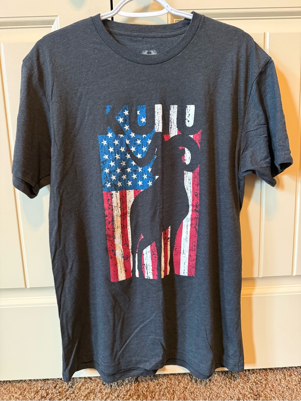KUIU Heather Dark Gray Logo Tee